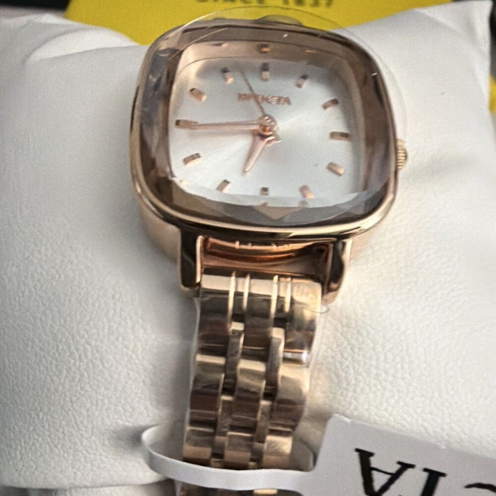 Invicta Womens Wildflower 69411 Watch Rose Gold Square Dial Quartz Stainless - Picture 3 of 10